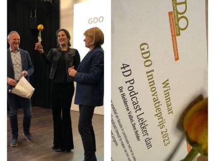 Innovatieprijs voor podcast 'Lekker dan'